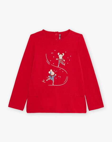 T-shirt rouge à manches longues DRITOMETTE / 22H2PFX1TMLF529
