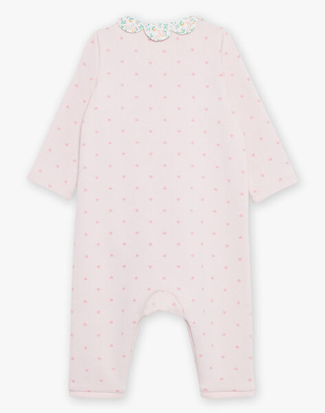 Grenouillère rose clair avec coeur FECOLINE / 23E5BF21GRE321