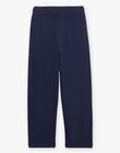 Pyjama deux pièces bleu foncé en coton avec cape tête de loup FLORIAGE2 / 23E5PG41PYT705