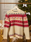 Pull de noël en jacquard femme LEDULEF / 24H2FFG1PULA002