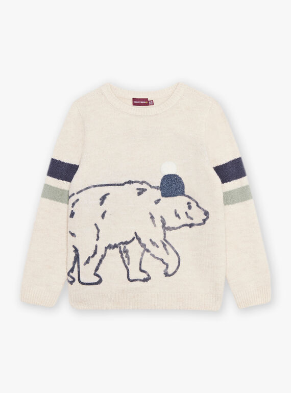 Pull à motif ours polaire DESERTAGE / 22H3PGR2PULA011