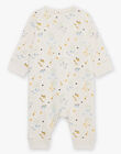 Grenouillère beige clair thème jungle FEDORIAN / 23E5BG25GREA011