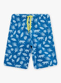 Pyjama écru et bleu à motifs jungle enfant garçon CAJAGE / 22E5PG54PYJ001