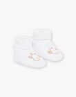 Chaussons de naissance écrus Girafe FORENT / 23E0AM61CHP000