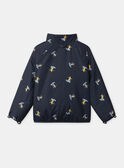 Imperméable 2 en 1 bleu ou ou bleu foncé imprimé animaux à manches longues Garçon NINIRAGE / 25H3PGE1IMP205