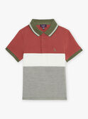 Polo colorblock avec dinosaure FRIPLAGE1 / 23E3PGD1POL628