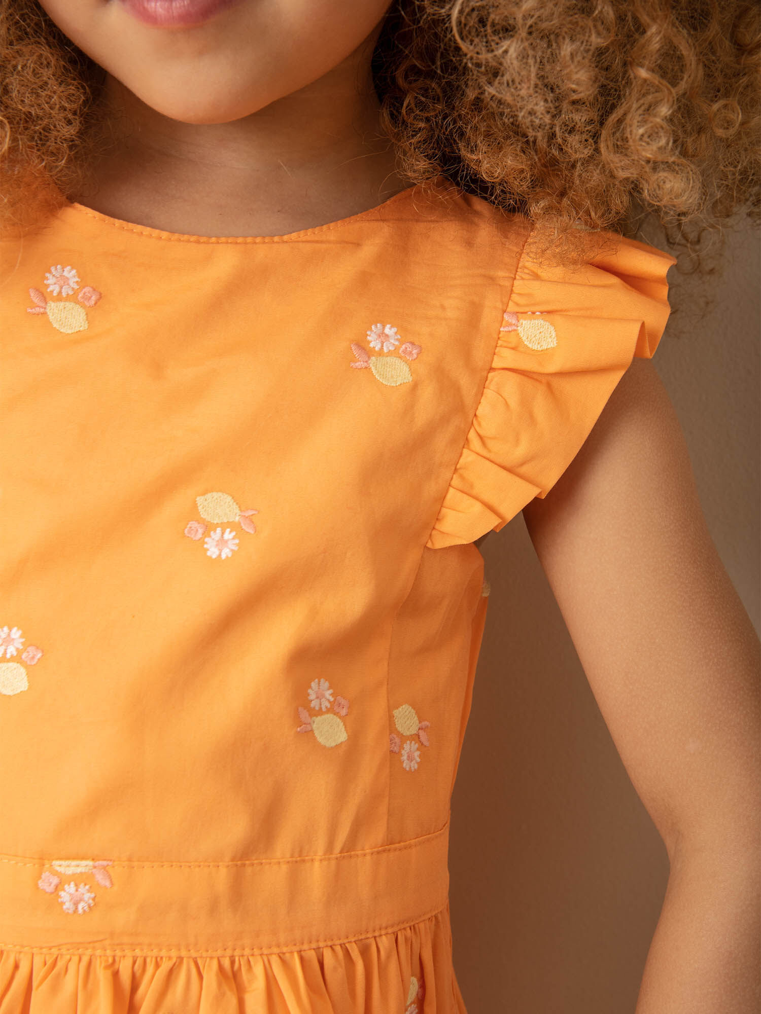 robe fille orange