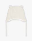 Bonnet beige à motif tête d'animal brodé DISARAH / 22H4BFN2BONA011