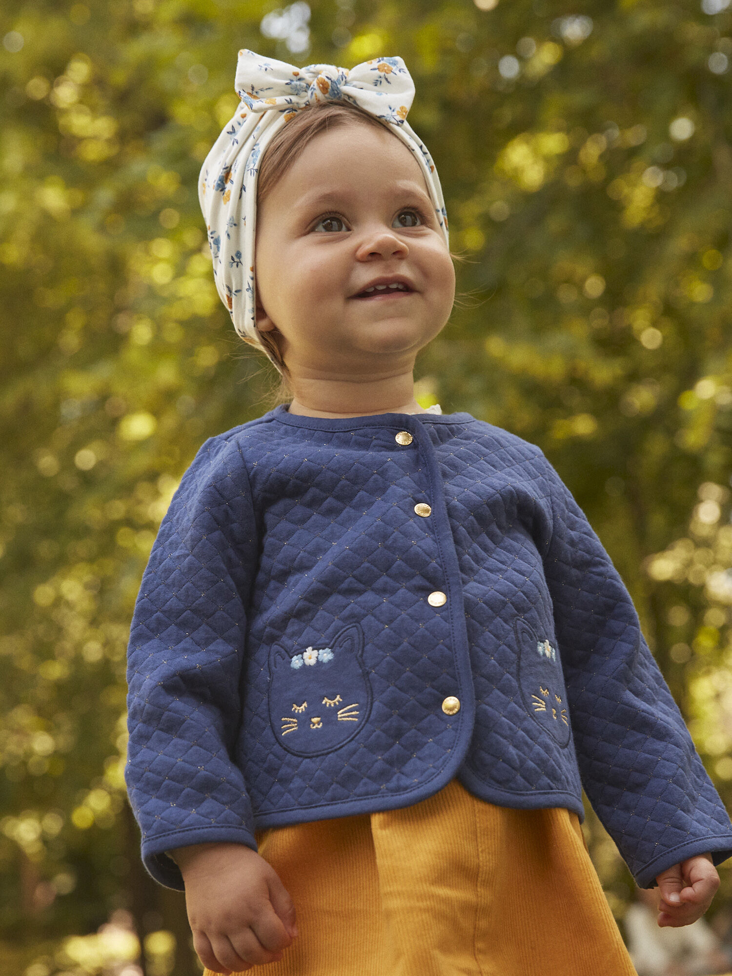Gilet bleu marine bebe fille sales