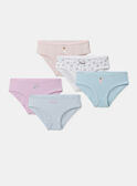 Lot de 5 culottes imprimées ou uni Fille NEJAZETTE / 25H5PFC4SLR301
