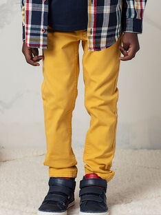 Pantalon jaune enfant garçon BEFOAGE / 21H3PG54PANB114