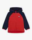 Blouson rouge à capuche FRAPOLAGE / 23E3PG52BLO713