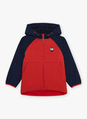 Blouson rouge à capuche FRAPOLAGE / 23E3PG52BLO713