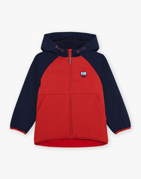 Blouson rouge à capuche FRAPOLAGE / 23E3PG52BLO713