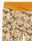Legging à imprimé fleuri jaune DEFLETTE / 22H4PFD1CALC214