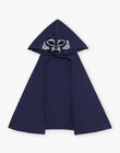 Pyjama deux pièces bleu foncé en coton avec cape tête de loup FLORIAGE2 / 23E5PG41PYT705
