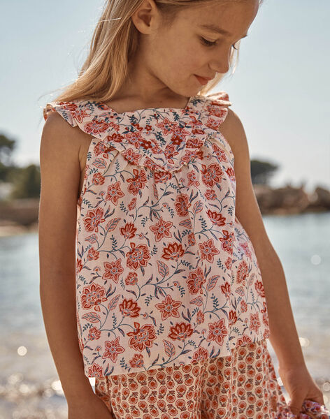 Blouse nude à imprimé fleuri FLUBOBETTE / 23E2PFQ1CHED319
