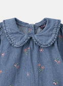 Robe en jean fleuri MAIRIS / 25E1BF91ROBP272