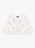 Gilet en tubique écrue avec surpiqures FADINA / 23E1BFB2CAR001