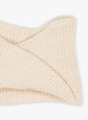 Snood beige en tricot FRASNOETTE / 23E4PF51SNO808