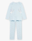 Pyjama bleu à motifs licornes DOULIETTE / 22H5PF23PYJ222