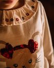 T-shirt beige à manches longues et à motif tête de souris DRITIMETTE / 22H2PFX2TML808