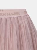 Jupe rose plissée en tulle Fille NAEJUPETTE / 25H2PF31JUP303