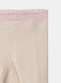 Collants écrus jacquard souris  MAIVONNE / 25E4BF91COLA001