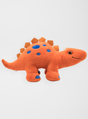 Dinosaure stegosaurus orange et bleu 60 cm  dino orange / 20J7GG31PE3400