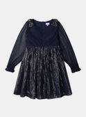 Robe marine à sequins dorés LEIPAIETTE / 24H2PFT3ROBC243