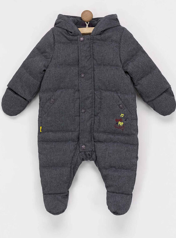 Combinaison pilote gris anthracite chiné PIAXEL / 18H1BG72PIL944