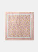 Foulard carré imprimé fleuri  MLAFOLETTE / 25E4PFK1ECH301