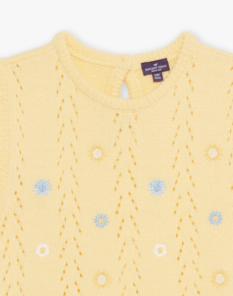 Gilet jaune mimosa sans manches FAPLETTE / 23E2PF81PSM114