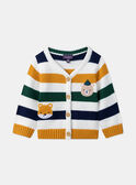 Gilet rayé patchs animaux  LAMATHIAS / 24H1BGO1GIL107