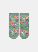 Chaussettes jacquard animation chats et fleurs KOSSEF / 24E4FFP1SOQG606