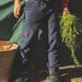 Pantalon cargo bleu marine