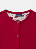 Cardigan rouge Fille NIXOLETTE 2 / 25H2PFH1CARF510