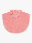 Cape de bain unie rose avec capuche tête de lapin DEBARBARA / 22H5BF21CDB303