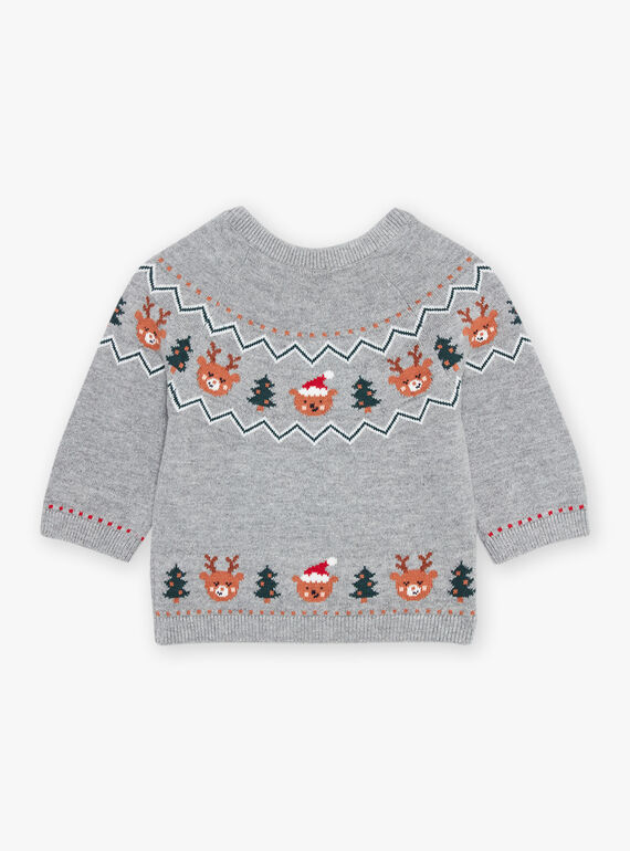 Pull à imprimé Noël DAWAYATT / 22H1BG61PULJ922