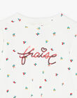 Sweat écru légume et fruit FESWETTE / 23E2PFB1SWE001