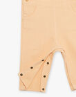 Salopette orange clémentine en twill à découpe oreilles de chat FAPRIA / 23E1BFO1SALE409