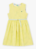 Robe réversible jaune en satin de coton LAPAKRETTE / 24H2PFI1ROBH705