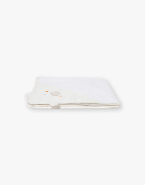 Pointe-éponge et gant écru motif chiot naissance fille BOELI / 21H0AM41POI001