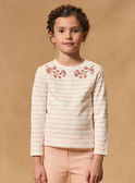 T-shirt marinière rose sequins MIXMARETTE 1 / 25E2PF51TML001