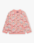 Bomber rose pâle à fleurs FITEDETTE / 23E2PFD1CARD318