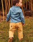 Pantalon en twill jaune FAAKER / 23E1BG81PANB117