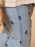 Pantalon brodé fleurs MADIANE / 25E1BF81PANP272
