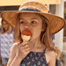 Chapeau de paille beige