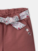 Pantalon avec ceinture fleuri LANINI / 24H1BFQ1PAN709
