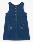 Robe chasuble en denim bleu foncé FECHAZETTE / 23E2PFB1CHSK005